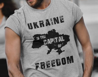 Ukraine Is The Capital Of Freedom Ukrainian Patriotic T shirt, Ukraine Resistance T shirt, Stand With Ukraine T shirts