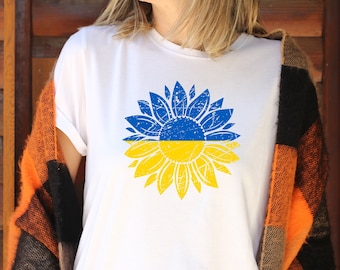 Ukraine T-Shirt, Pray For Ukraine ,Sunflower Ukraine,  Peace In Ukraine Shirt, Stop War T-shirt, Stand With Ukraine