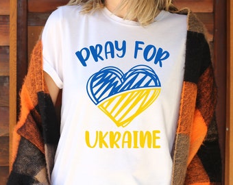 Ukraine Flag Shirt, Pray For Ukraine , Peace In Ukraine Shirt, Stop War T-shirt, Ukraine tee women, Peace Ukrain