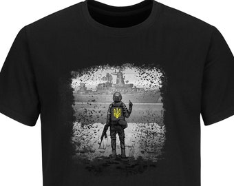 Ukraine Postage Stamp T Shirt Russian Warship Go Yourself Ukraine Army Snake Island Ukraine T-shirts