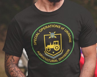 Special Operations Of Ukraine Agricultural Division Ukraine Tractor Army Military Ukrainian Farmers Forces Zelensky Support Ukraine T shirt