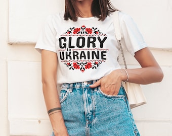 Ukraine T shirt Glory To Ukraine Ukraine National Ornament Vyshyvanka T shirt Support Ukraine T shirts