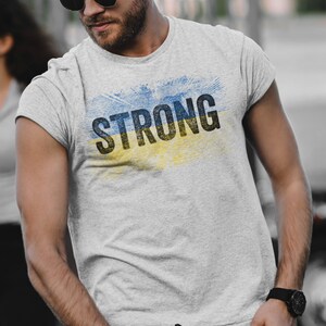 Strong Ukrainian T shirt, Ukraine T shirts, Zelensky T-shirt, Ukrainian Gift, Stand With Ukraine, Ukrainian Flag T shirts