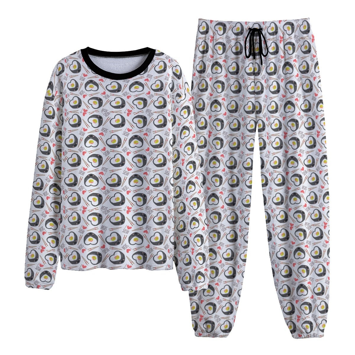 Kirby Floating Character Men's Black Sleep Pajama Pants-XL 