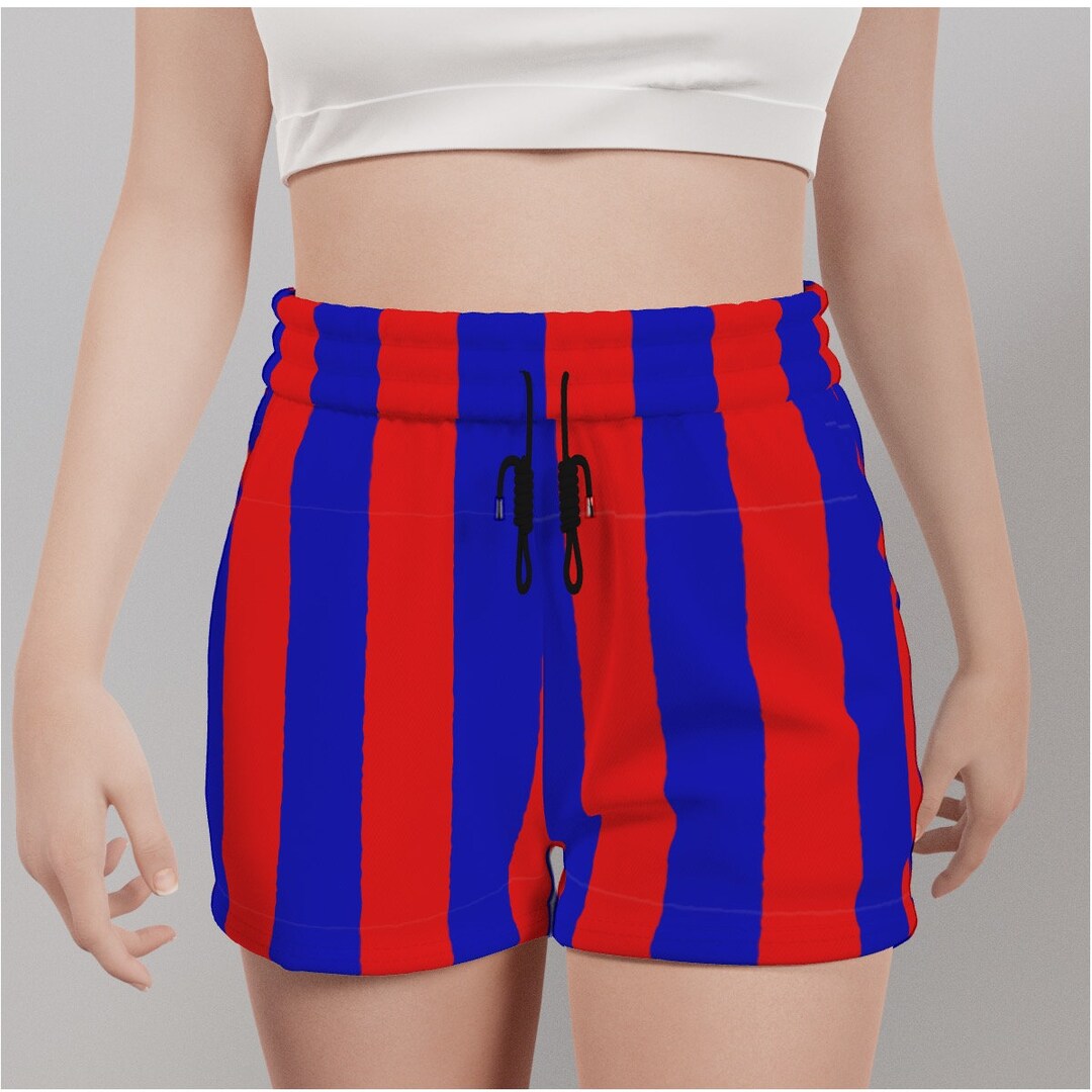 パンツ BASERANGE Limber Shorts Red Blue Stripe Limber Pants in Red Blue Stripe | Cotton poplin | en | Baserange