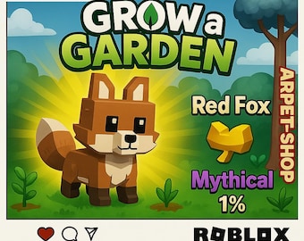 Roblox Cultiva un Jardín / Red Fox / entrega instantánea