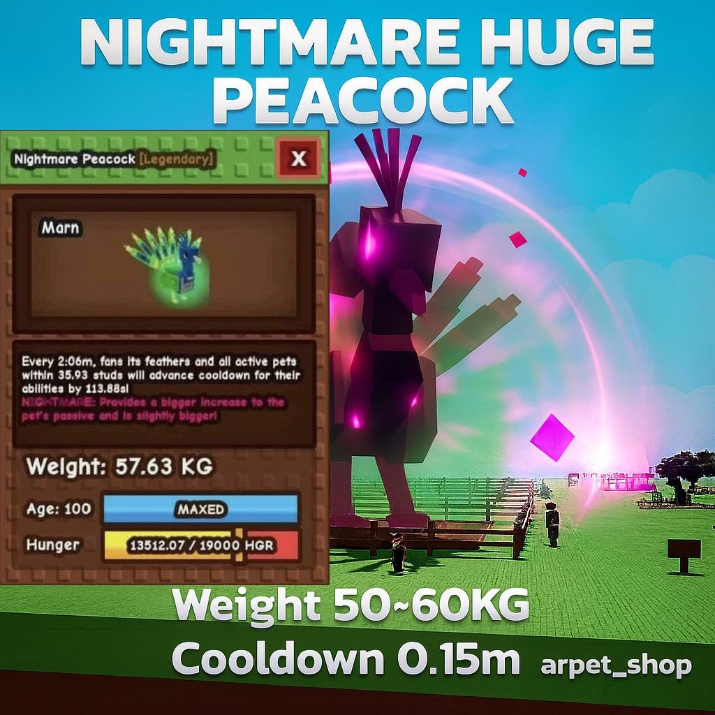 Buy Pets 6 NightMare Bald Eagle (Weight in Picture) Grow A Garden