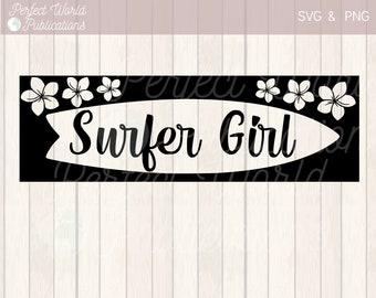 Surfer Girl Cut File SVG