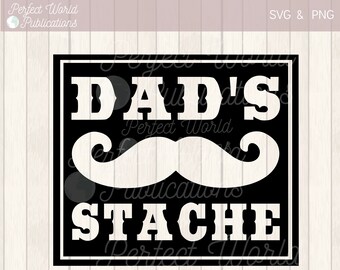 Download Dad S Stache Svg Etsy