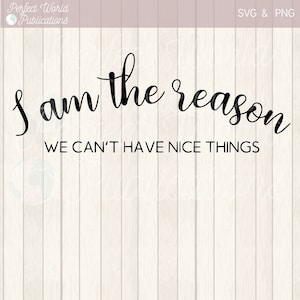 I am the reason we can&#39;t have nice things SVG Cut file