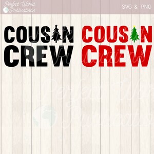Pacote de árvore de Natal da Cousin Crew correspondente ao arquivo cortado SVG