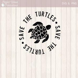 Save The Turtles Schnittdatei SVG