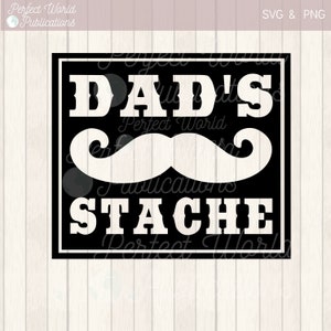 Dad es Stache Vatertag Leckerli Geschenk DIY Schnittdatei SVG