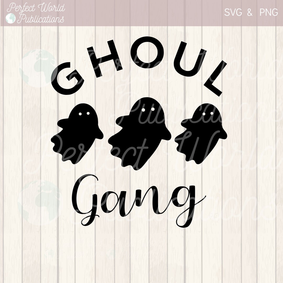 Ghoul Gang Cute Ghost Halloween Cut File SVG - Etsy