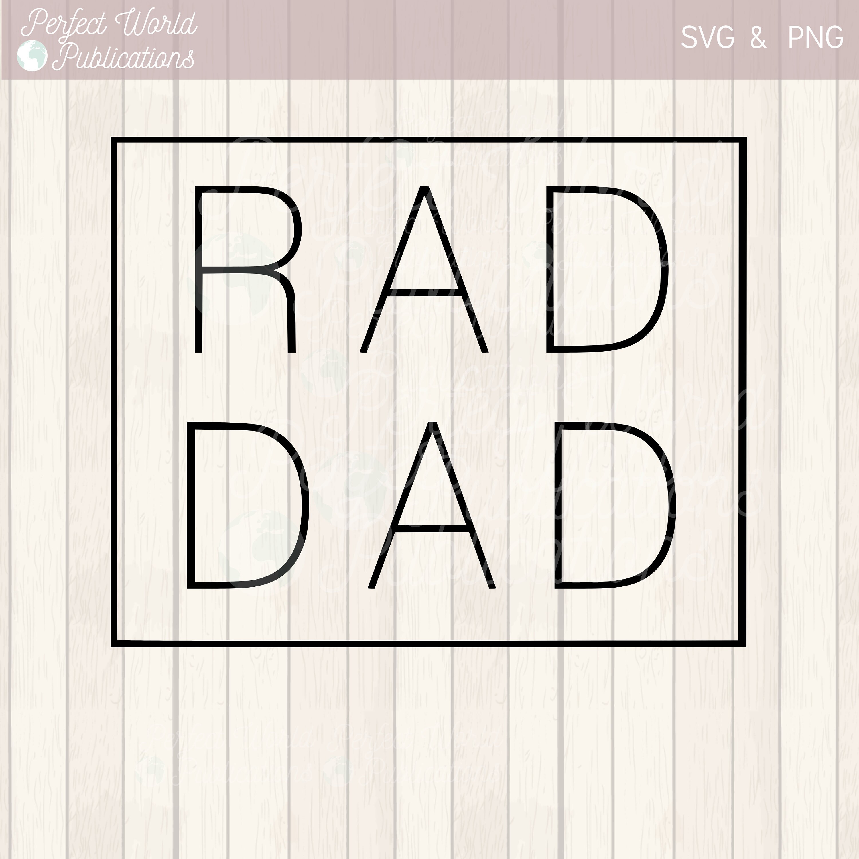 Download Rad Dad Cut File SVG | Etsy