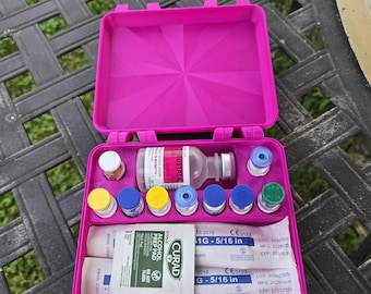 Deep Pink Peptide/Insulin supply case