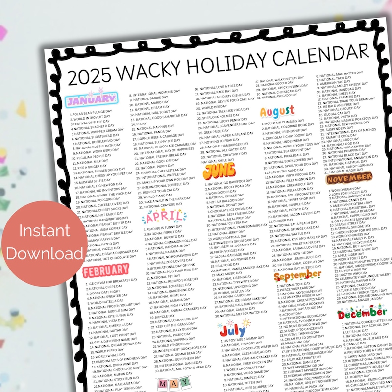Fun Holidays 2025 Etsy