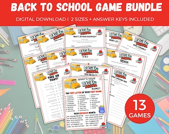 Terug naar school-spelletjes, eerste schooldagactiviteiten, basisschoolspelletjes, middelbare schoolspelletjes, eerste schooldag ijsbrekers