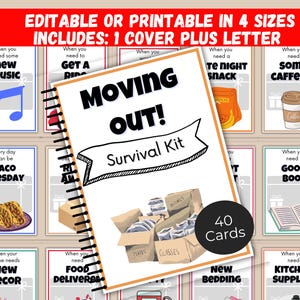 Moving Out Gift Card Book Editable or Printable, New Home Gift Card Book, Housewarming Gift Card Holder, Gift Card Book For Moving Out