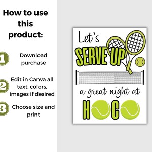 Printable Tennis Homecoming Proposal Sign, Printable HOCO Poster ...