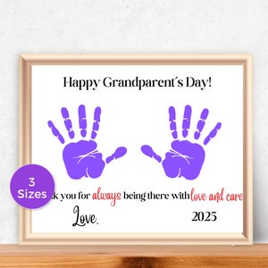 Grandparents Day Handprint Art, Happy Grandparents Day Handprint Craft for toddlers, Grandparent Keepsake, Gift From Grandkids