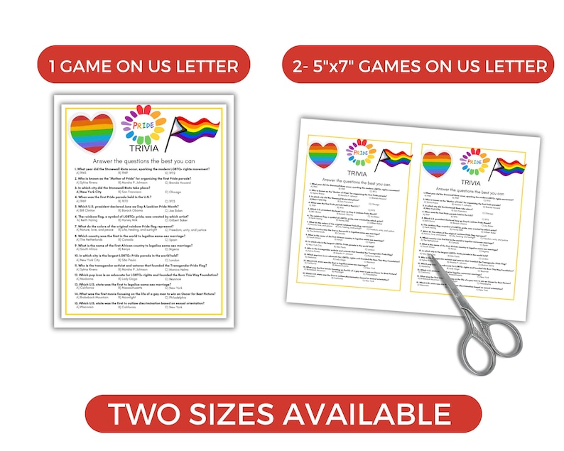 Pride Game Bundle, 11 Pride Party Activities, Pride Party Games, Pride ...
