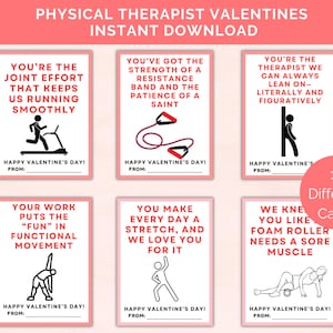 Cartes drôles de Saint-Valentin pour kinésithérapeute, cartes médicales imprimables pour la Saint-Valentin, Saint-Valentin assistante kinésithérapeute, Saint-Valentin collègue