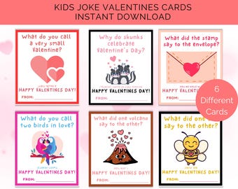 Blague à imprimer pour la Saint-Valentin, Cartes de Saint-Valentin amusantes pour enfants, Saint-Valentin à imprimer