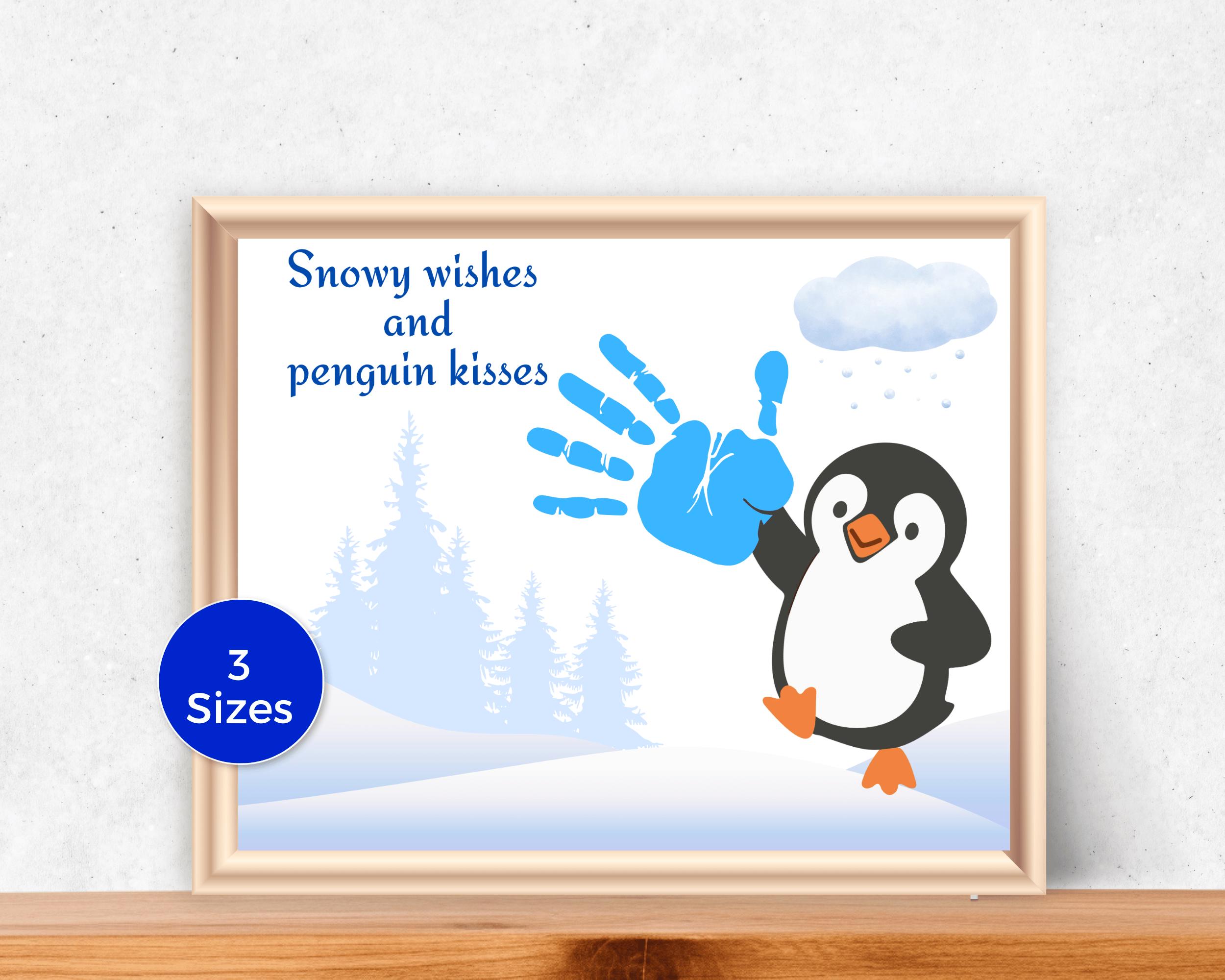 38 Penguin Crafts: Fun and Creative Ideas for the Whole Family 34 Penguin Handprint Art, Winter Handprint Craft for toddlers,…