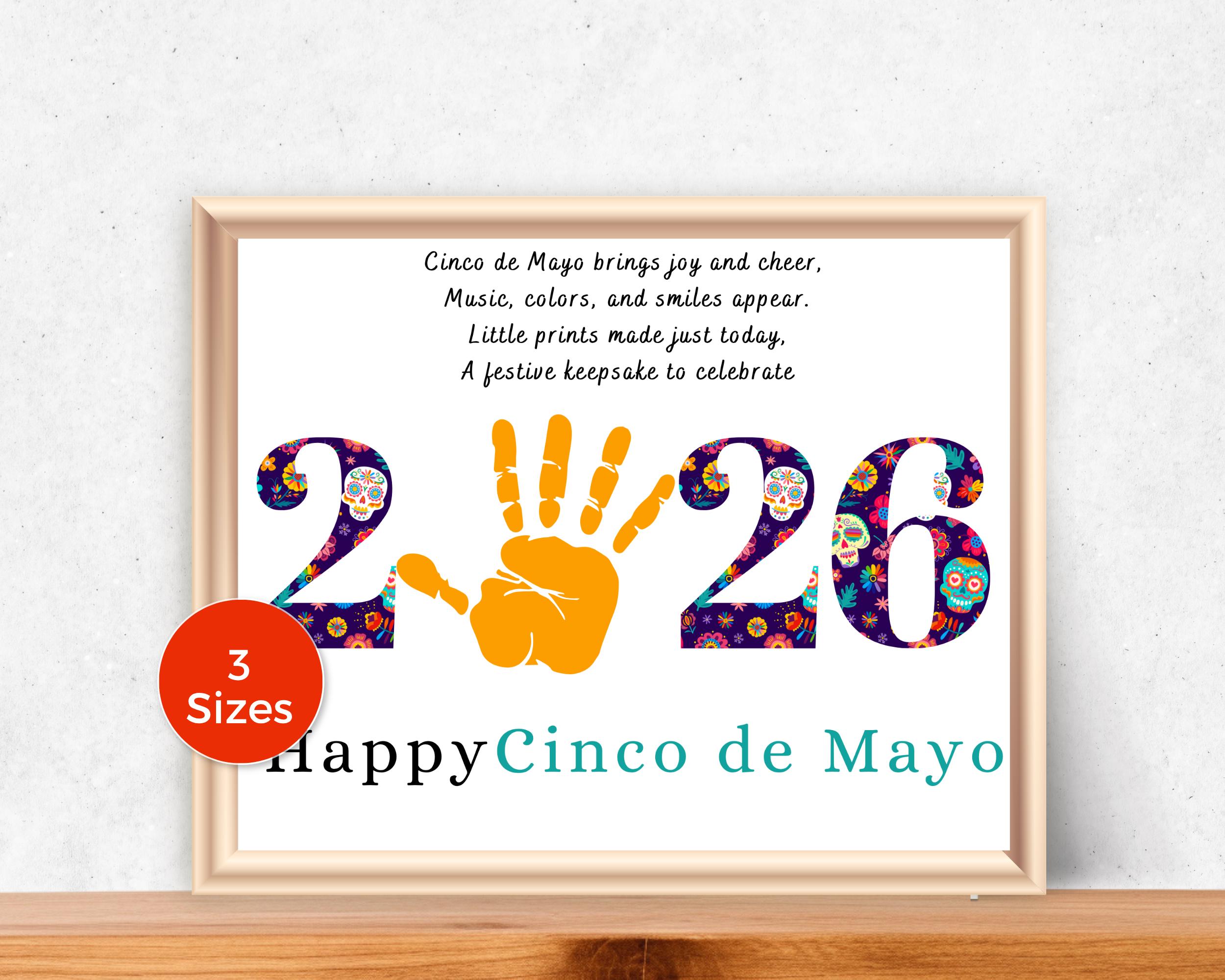 Cinco De Mayo 2026 Handprint Art, Cinco De Mayo Handprint Craft for…