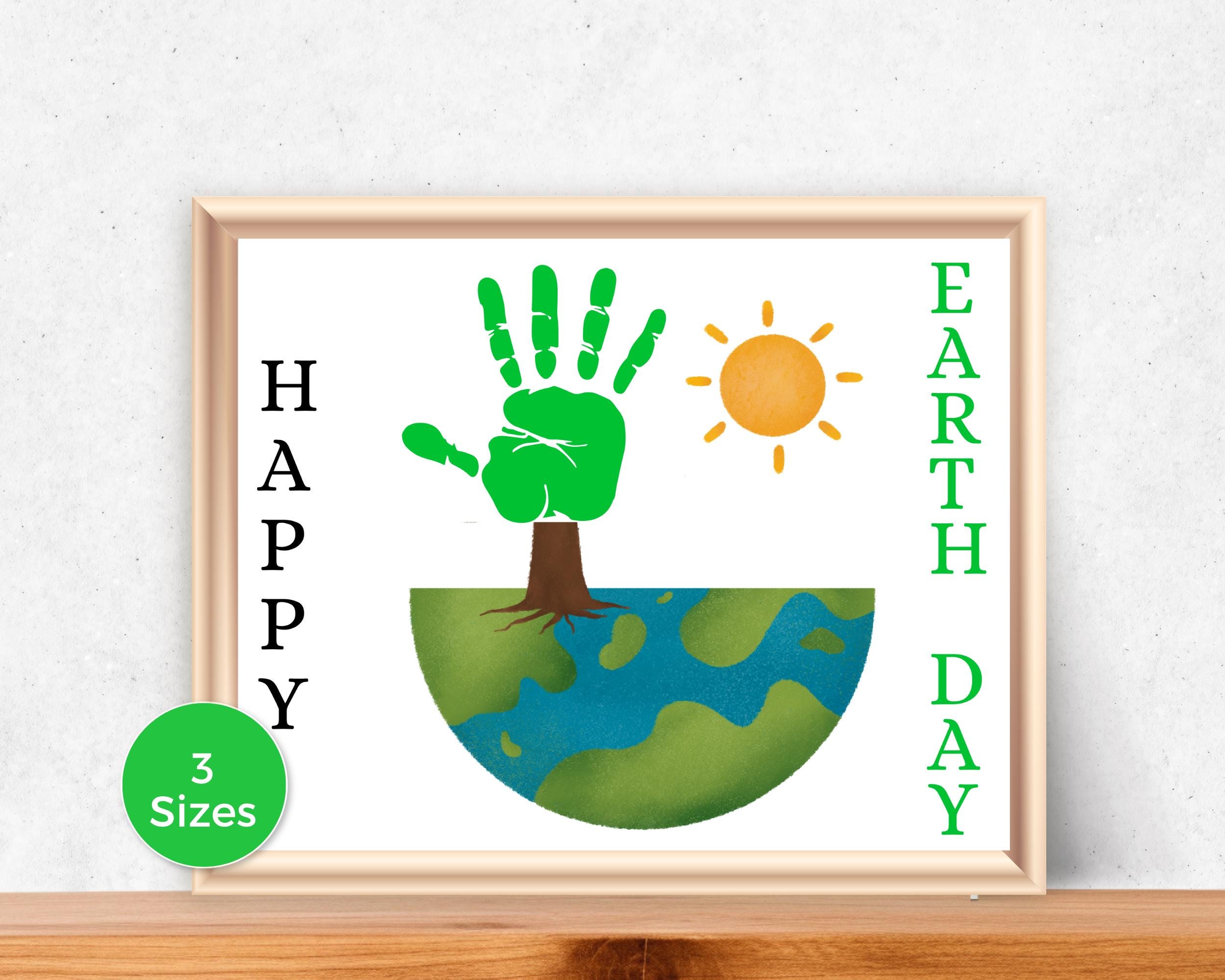 41 Easy Earth Day Crafts And Activities For Kids 34 Earth Day Tree Handprint Art, Earth Day Handprint Craft for…