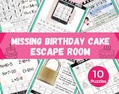 Birthday Escape Room for Kids, Printable Escape Room Kit, Birthday Party Games, DIY Escape Room for Kids Birthday Party, Kids Puzzle Game