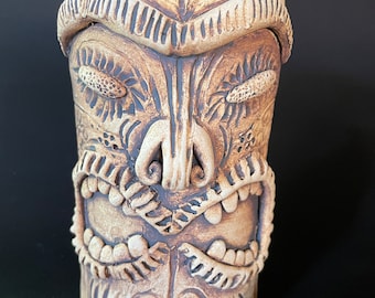 Hawaiian-Style Handmade Tiki Mug