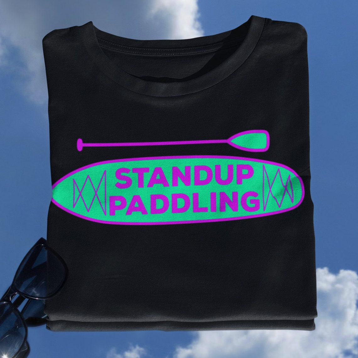 Stand up Paddleboard Shirt Standup Paddling Tshirt SUP Board With