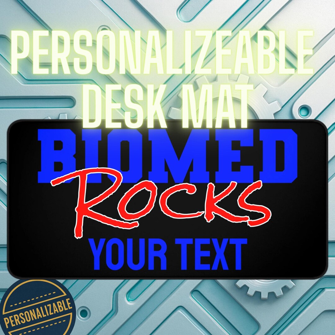 Custom Biomed Rocks Desk Mat, Custom Pad for Home Office Decor ...