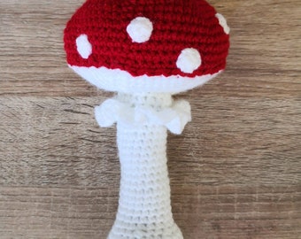 Crochet Toadstool Rattle