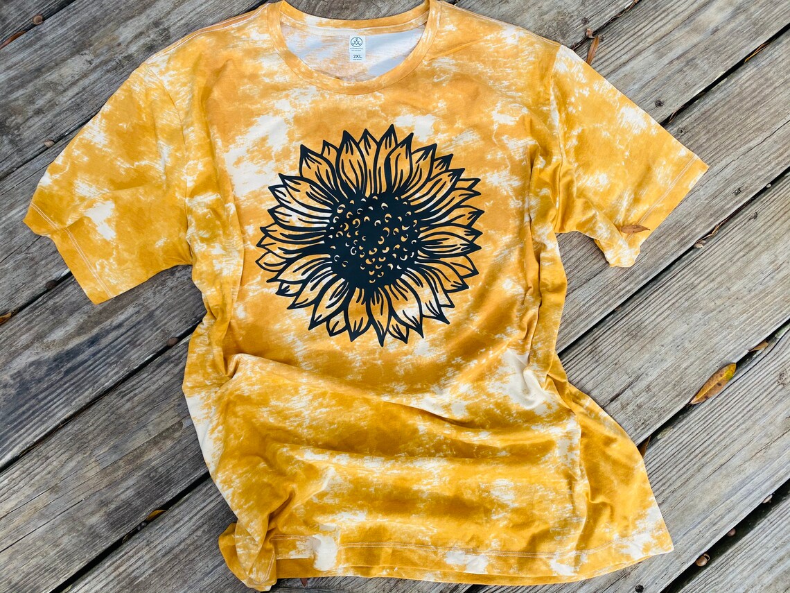 mustard bleached shirt