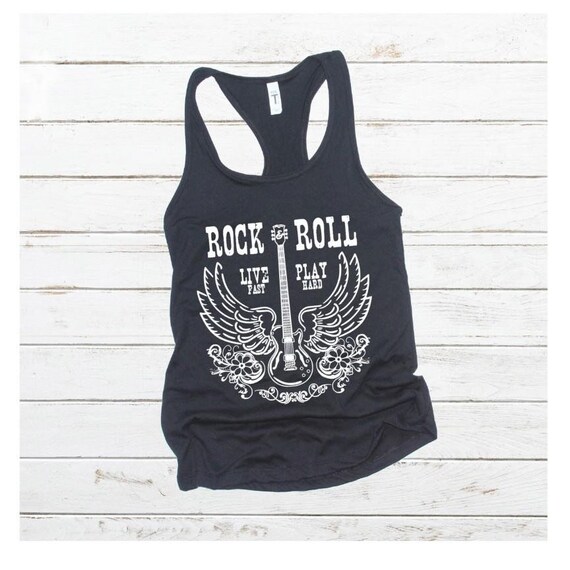 Rock and Roll Tank Top Etsy