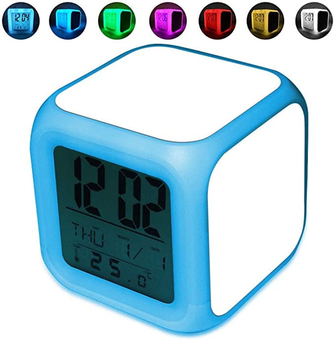 Color Changing Digital Alarm Clock Etsy