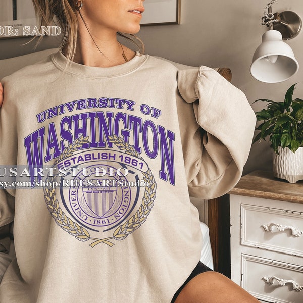 Begrenzte Universität von Washington-Hemd, Universität von Washington-Hemd im Vintage-Stil, Universität von Washington-Hemd, USA-Hochschulhemd