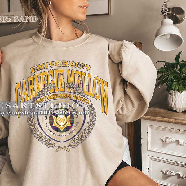 Carnegie Mellon University Vintage style Sweatshirt, Carnegie Mellon University Shirt, Carnegie Mellon Tshirt , Back To School