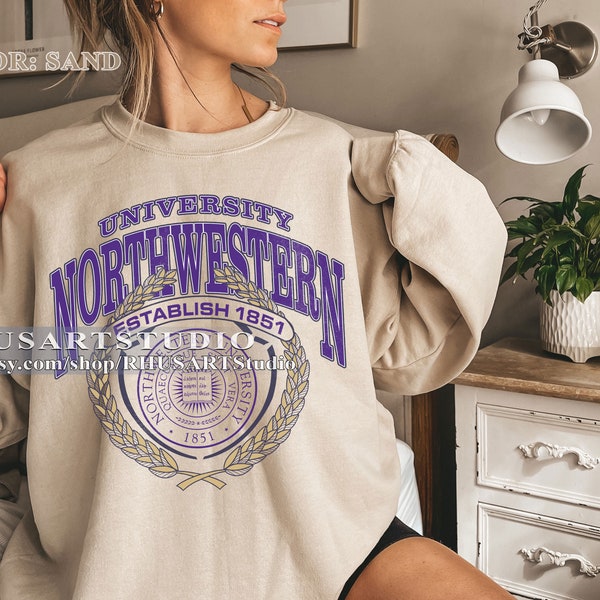 Limited Northwestern University Shirt, Vintage Style Northwestern University Shirt, Northwestern University Shirt, USA University Shirt