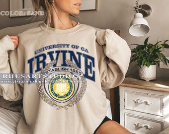 Limited University of California, Irvine (UC Irvine) Sweatshirt, Vintage Style Irvine University Sweatshirt, USA University Shirt