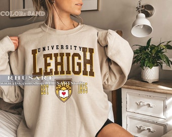 Sudadera estilo vintage de la Universidad de Lehigh, camisa de la Universidad de Lehigh, camisa de Lehigh College, camiseta de la Universidad de Lehigh