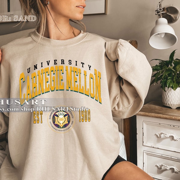 Carnegie Mellon University Vintage style Sweatshirt, Carnegie Mellon University Shirt, Carnegie Mellon College Shirt, Carnegie Mellon Tshirt