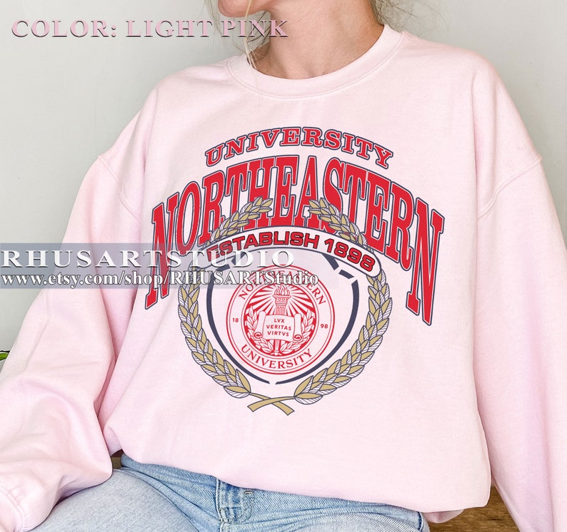 Limited Northeastern University 1898 Sweatshirt, Vintage Style ...