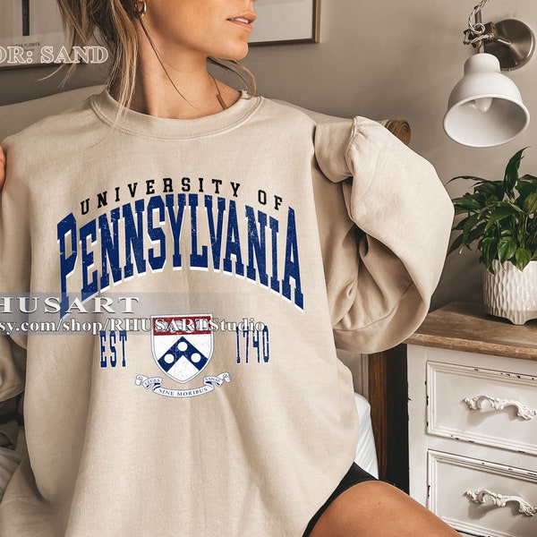 University of Pennsylvania Vintage style Sweatshirt, Pennsylvania University Shirt,Pennsylvania College Shirt,Pennsylvania University Tshirt