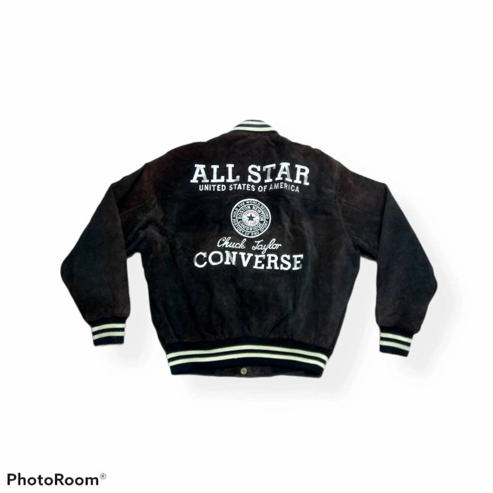 Vintage Converse Leather Varsity Jacket | Etsy