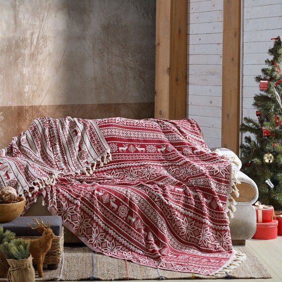 Christmas Throw Blanket King Size Bed Throw Large Sofa Throw 2 Seater Sofa Cover Christmas Decoration 200 X 240 Cm Etsy Canada