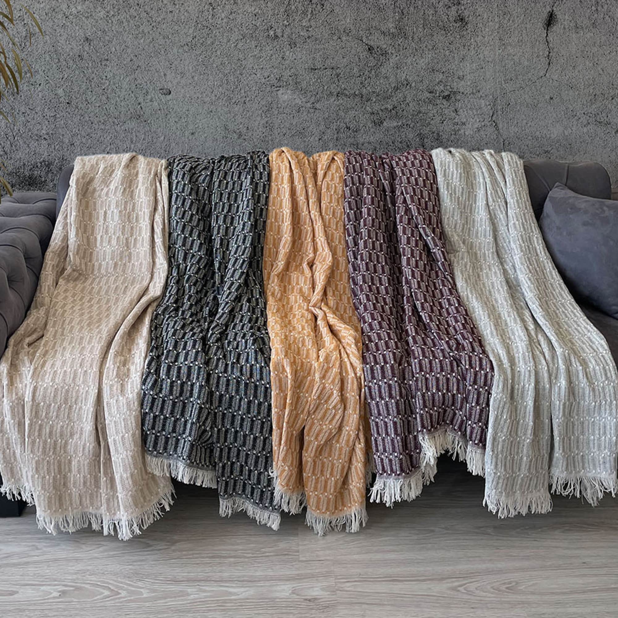 Grey Throw Blanket Throws & Blankets For Couch Woven Throw Etsy.de